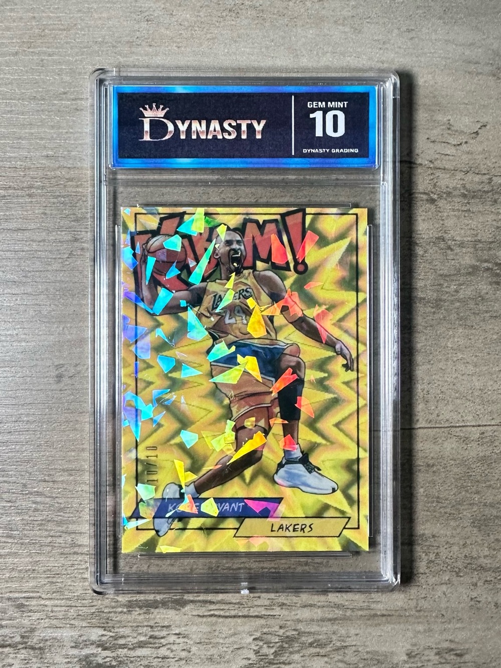 Kobe Bryant 2018 Panini Kaboom #KB Gem Mint 10 Holo Novelty Card. LA Lakers.